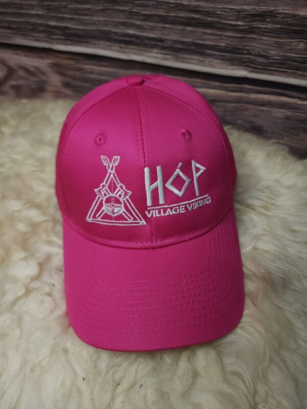 Casquette rose  brodée à notre image