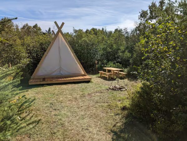 Tente Viking simple "Le sanctuaire de la déesse Frigg"