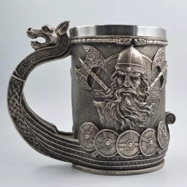 Chope de bière viking