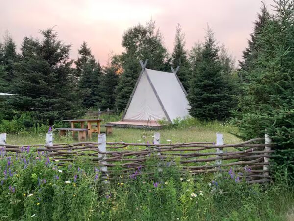 Tente Viking simple "Le sanctuaire du dieu Vidar"