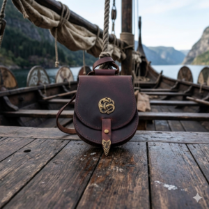 Pochette Tarsoly – Sac médiéval en cuir inspiré des traditions nomades