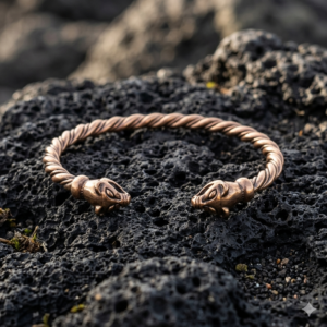 Bracelet viking belette – Bijou nordique au design animalier