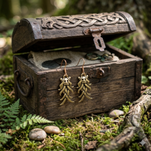 Boucles d’oreilles vikings Aarhus – Bijoux nordiques en bronze