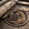 Pendentif navire viking Bornholm – Bijou nordique en bronze
