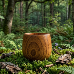 Verre en bois – Style rustique