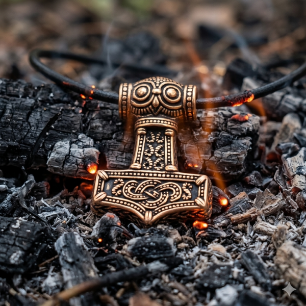Marteau de Thor Mjöllnir Oedeshög – Pendentif viking en bronze