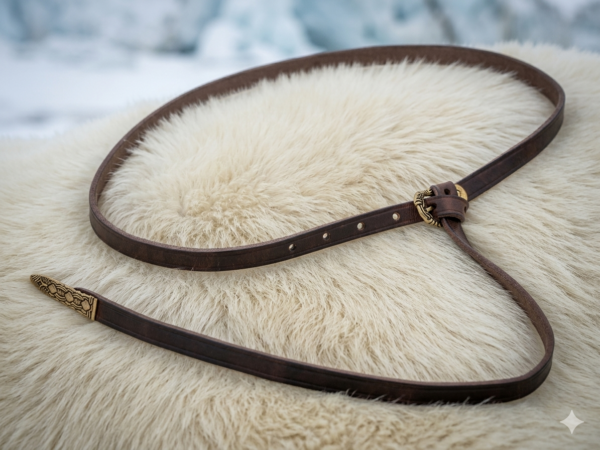 Ceinture viking Gokstad – Ceinture nordique en cuir inspirée des fouilles