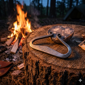 Kit allume-feu médiéval – Briquet à silex traditionnel