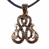 Amulette viking Midgard – Pendentif nordique symbolique en bronze