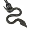 Amulette serpent en fer – Pendentif nordique symbolique