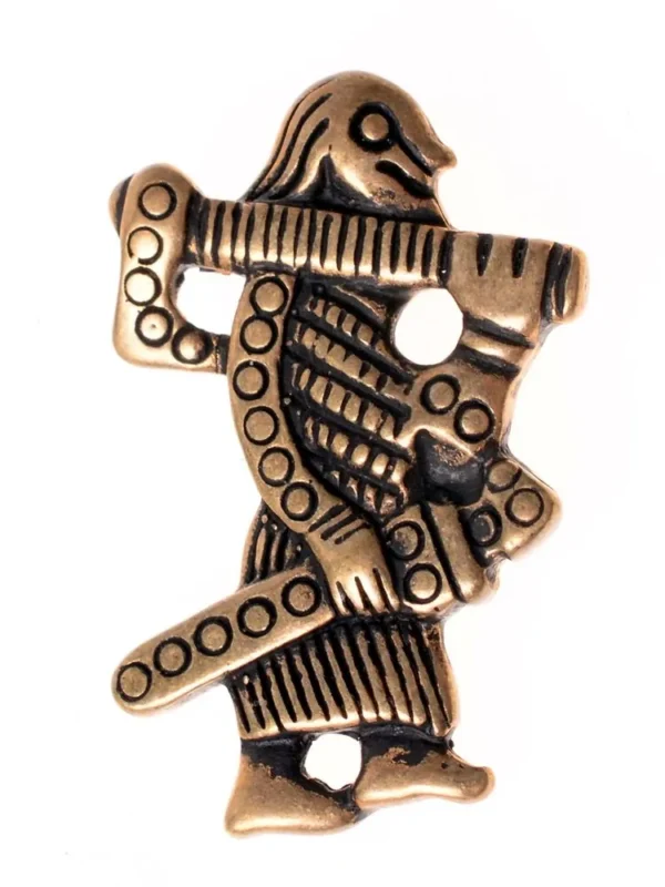 Pendentif guerrier Klahammar – Amulette viking en bronze