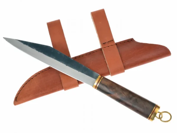 Couteau sax viking court – Lame nordique traditionnelle